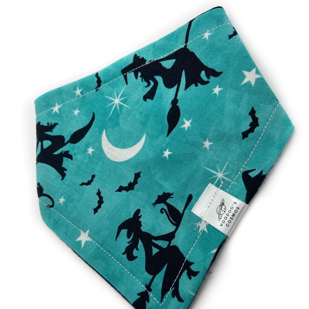 HANDMADE Pet, Cat, Dog Halloween Witch Bandana - Picture 1 of 1